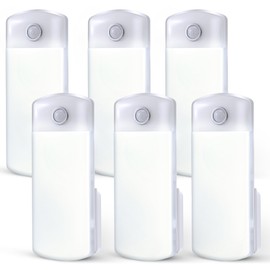 Enhon 6 Pack LED Power Failure Light, 4 in 1 LED Rechargeable Plug in Flashlights with Motion Detection, LED Emergency Lights for Home Power Failure Black Outs Hurricane Supplies