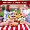 Boao 6 Pcs Plastic Picnic Table Cover 72 x 30