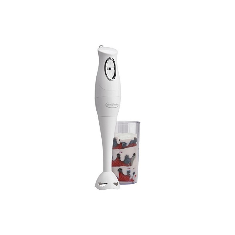 Betty Crocker Hand Blender with Beaker, White, BC-1303CK