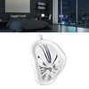 Melting Clock Plastic Retro Decorative Electroplated Metal Paint Desk Table