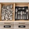Adjustable Cutlery Drawer Organizer for Kitchen Storage – Expandable 8-Compartment