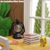 2Pcs 1/12 Miniature Lantern for Craft Mini Kerosene Hurricane Lamp