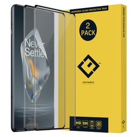 OCESTORE 2 Pack 3D Curved Protective Screen Protector,HD Full Coverage 3D Curved Protective Film Tempered Glass Protector Film for One Plus 12R 6.78"（Black）