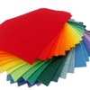 25 Felt Sheets - 6X6 inch Rainbows Colors - Made