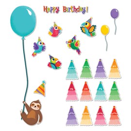 Carson Dellosa Education One World Birthday Mini Bulletin Board Set, 28 Pieces