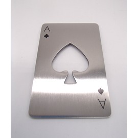 Bottle Opener Playing Card Spade Ace Card Type Wallet Bag In Jar Lid Opener