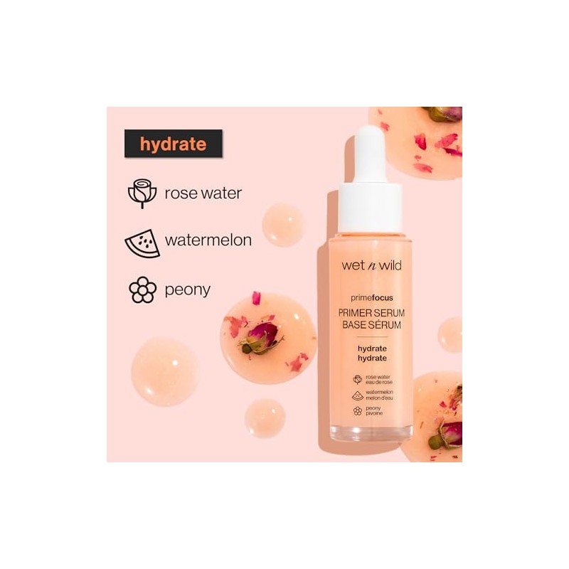 Wet n Wild Prime Focus Brightening Primer Serum Off-White Brighten,