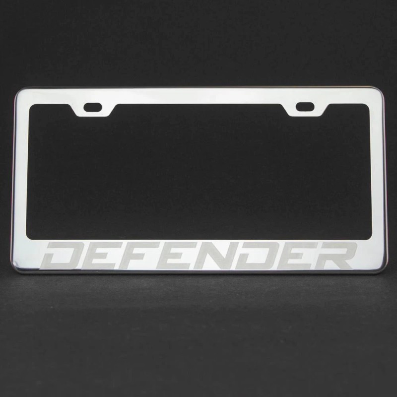 KA DEPOT 1x Defender Laser Engraved Stainless Steel License Plate
