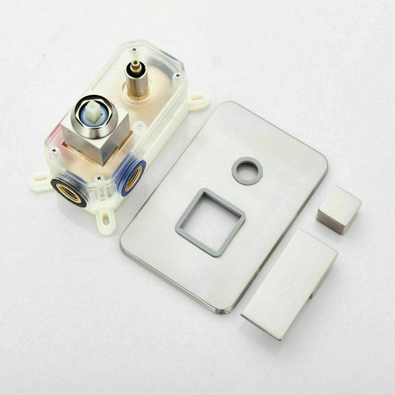 Iriber Ceiling Mounted Shower Faucet Set 8in Rainfall Head Combo