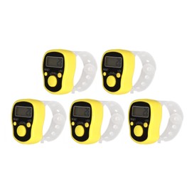 5PCS Finger Counter Adjustable Reset Button 5 Digit Number Hand Tally Counter for Prayer Religious Activities