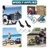 Pack of 2 Bicycle Trailer Coupling with Locking Pin Towing