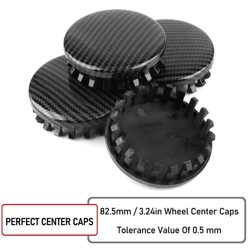 RTrhinoTuning 4 PCS 3.25in Wheel Center Caps Compatible with 19301601,