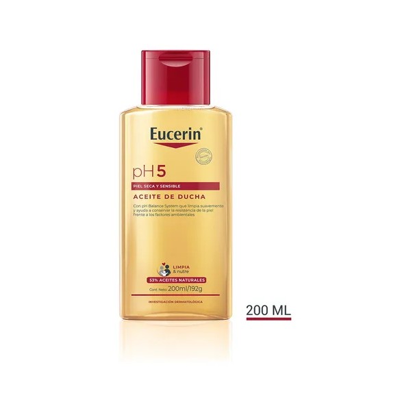 Aceite De Ducha Eucerin Ph5 Piel Seca Y Sensible 200ml
