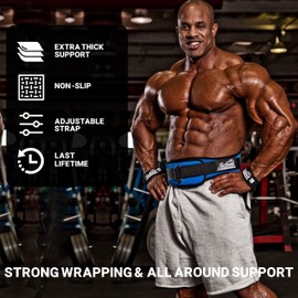 Schiek Sports Basic Padded Lifting Strap 10024 (Pack of 2) - Weightlifting