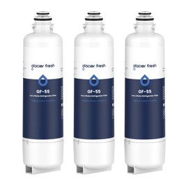 GLACIER FRESH Replacement for Bosch 11025825 Ultra Clarity Pro Refrigerator Water Filter BORPLFTR50, Compatible with KWF 2000, 12028325, 11032531, BORPLFTR50, WFC100MF, B36CT80SNS, B36CL80ENS (3 Pack)
