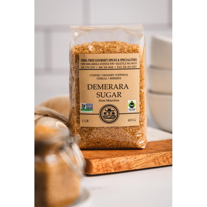 India Tree Demerara Sugar, 1 lb (Pack of 4)