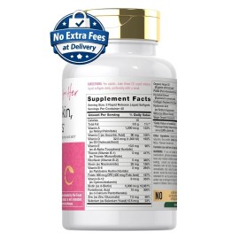 Cabello, Piel y Uñas con Biotina, Colágeno, Zinc y Vitaminas B6 C E 120 Cápsulas Blandas