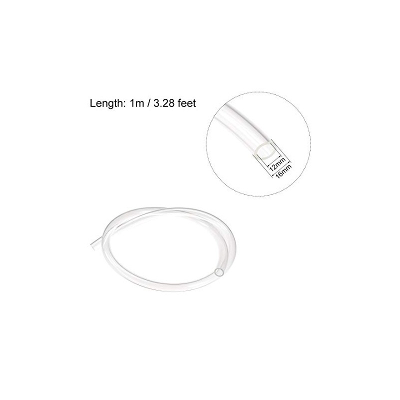 sourcing map Pneumatic Air Tubing, 16mm OD x 12mm ID