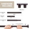 BRIOFOX Shower Curtain Rod Adjustable 18-64 Inch, Stainless Steel Spring