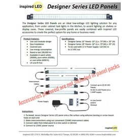 Designer Series 18" LED 6 Panel Pack- Cool White (Lights only)