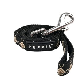Puppia Jace Winter Dog Leash Walking Training Fashionable for Small and Medium Dogs, Black, Medium