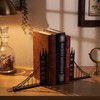 Zckjnoi London Bridge Metal Bookends for Shelves, Black, 1 Pair