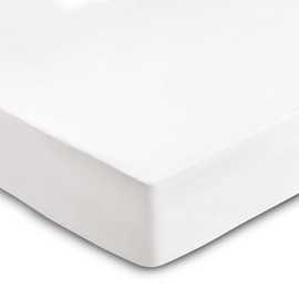 King size Fitted Sheet for Size 160x200 cm in White Microfiber Bottom Fitted Sheet Deep Pocket 12 inch (up to 30cm) in Soft Brushed Microfiber Fabric Easy Care Shrinkage and Fade Resistant