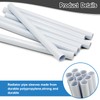 200mm x 15mm Radiator Pipe Covers White- Pipe Covers- Radiator