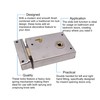 Rim Latch Snib Lock Polished Chrome Surface Mounted Lock for