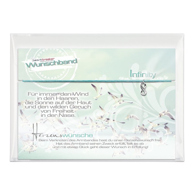 Heartbreaker Infinity WH 010 Unisex Bracelet with Wish of Heart