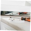 Ipetboom 40 Sets Clear Plastic Drawer Stoppers with Stainless Steel
