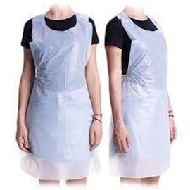 Quality 100 Disposable Aprons for Adults White | Waterproof Apron Pack | Plastic Aprons Medical Virus Protection - PPE Disposable