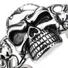 COOLSTEELANDBEYOND Heavy and Study Mens Stainless Steel Biker Vintage Flame