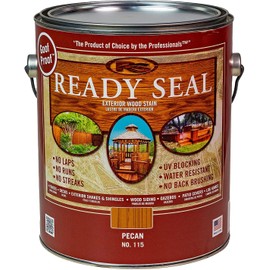 Norkan, Inc. Ready Seal Stain & Sealer for Wood, Outdoor Deck and Fence - All-in-One Exterior Wood Stain and Waterproofing Sealant C Easy to Apply, No Back Brushing Needed, with UV Protection - 1 Gallon, Pecan