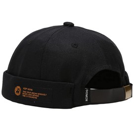 Cozyan Cotton Docker Cap Men Women Sailor Hat Harbour Hat Harbour Worker Hat Docker Hat Men's Rolled Edge Hat Unisex Docker Cap Port Hat