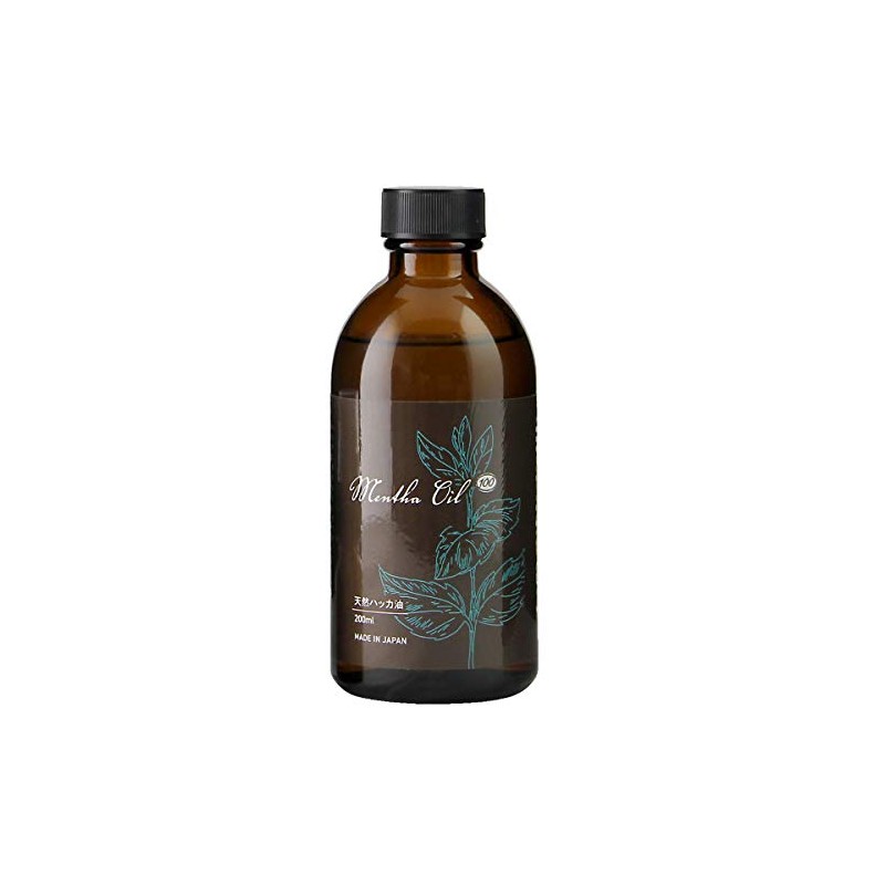 Mentha Oil 100% Natural Peppermint Oil, Made in Japan, Large