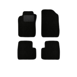 Bär-AfC TY03817 Classic Car Floor Mats for Toyota Avensis T22 1998-2003, Car Mats Needle Fleece Black, Edge Edging Black, Textile Foot Protection, Set of 4