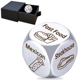 Food Dice for Her Him Couples, Dice Games for Valentines Day Gifts Date Night Dice for Women Men Dinner Dice Birthday Gifts for Husband Wife Boyfriend Girlfriend Funny Gift Ideas