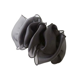 VingTAINE H7881-BK- Chiffon Hair Claw Volume, Large Clip, Cute, Hair Accessories,