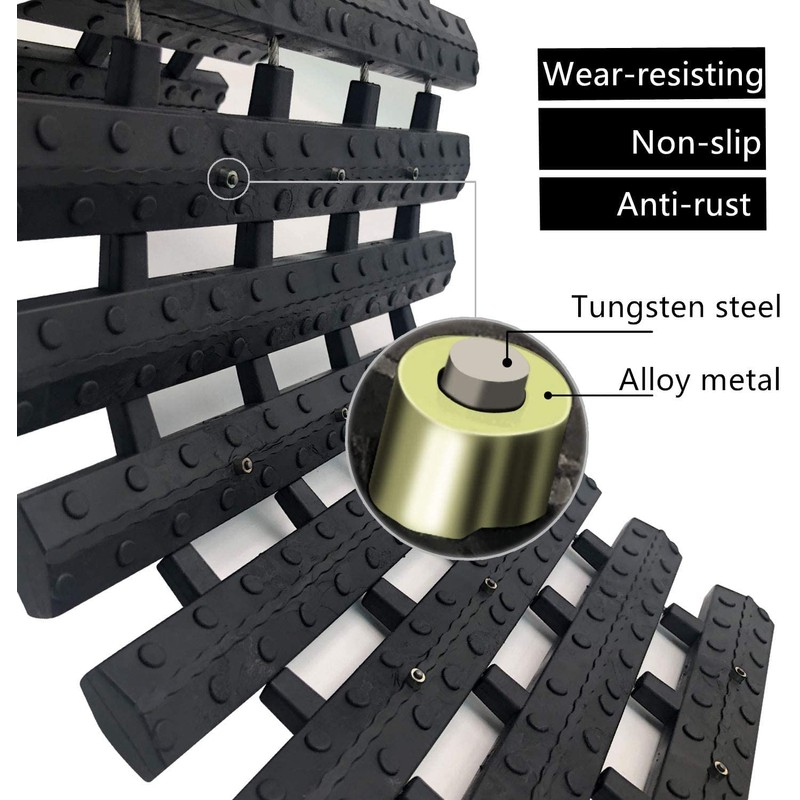 Tire Traction Mat, Portable Emergency Devices for Snow, Ice, Mud,