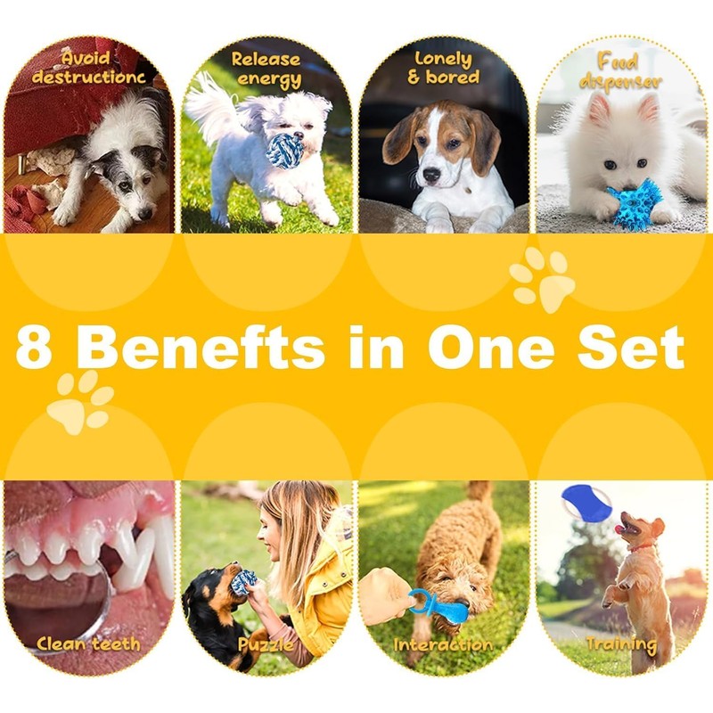 Juego de Juguetes para Perros de 10 Piezas - Juguetes