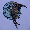 Zegin Vampire Bat in Dark Night Patch Embroidered Applique Badge