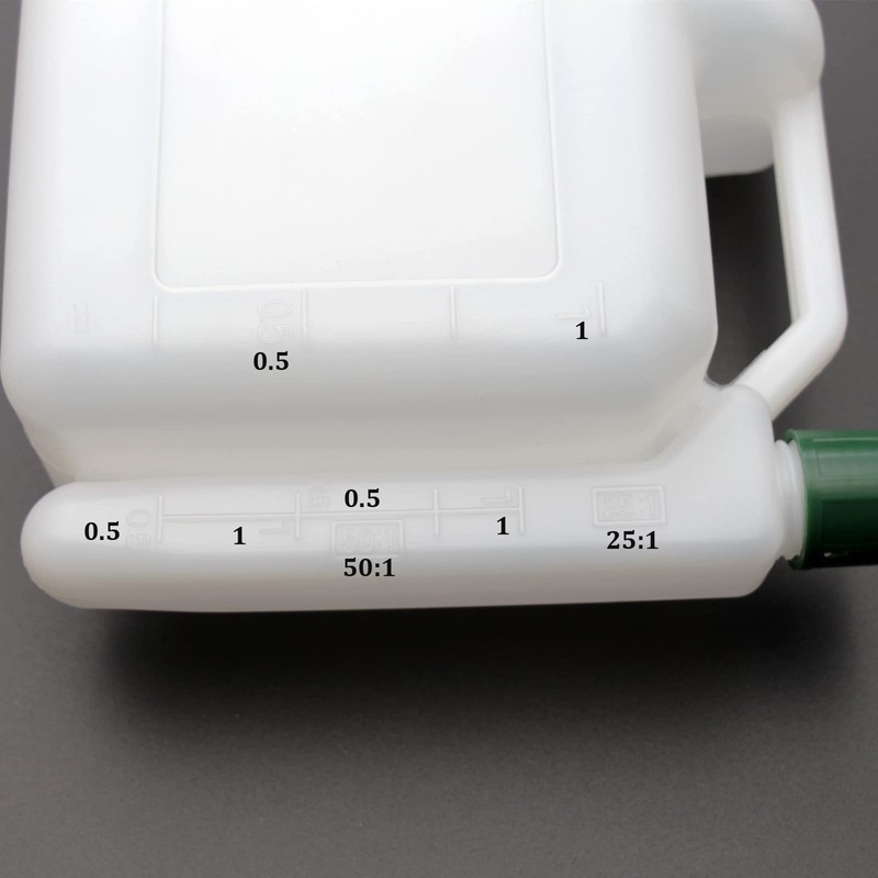 2-Stroke Engine Fuel Mixing Bottle Tank 20:1/25:1/40:1/50:1 (1L)