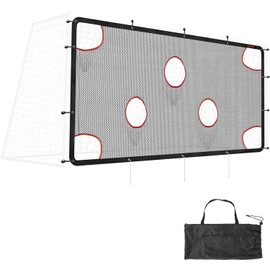 AKOZLIN 12ft x 6ft Soccer Field Nets Target Sheets Attach to Your Goal for The Ultimate Accuracy Training Partner Soccer Goal Target Nets (only net)
