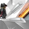 PGTOPONE Switchback White/Amber LED Front Bumper Light Daytime Running Lamp