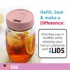 iLIDS Mason Jar Drink Lid, Regular Mouth, USA Made, Pale