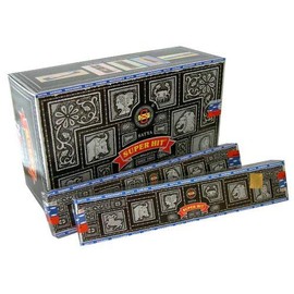You International SATYA Super Hit 0.5 oz (15 g), Set of 12 Boxes Oriental, 0.5 oz (15 g) per box