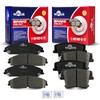 YXPCARS Front and Rear Ceramic Disc Brake Pads Set Replacement
