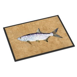 Caroline's Treasures 8804JMAT Tarpon Door Mat, Indoor Rug or Outdoor Welcome Mat 24x36 Doormat, 24H X 36W, Multicolor