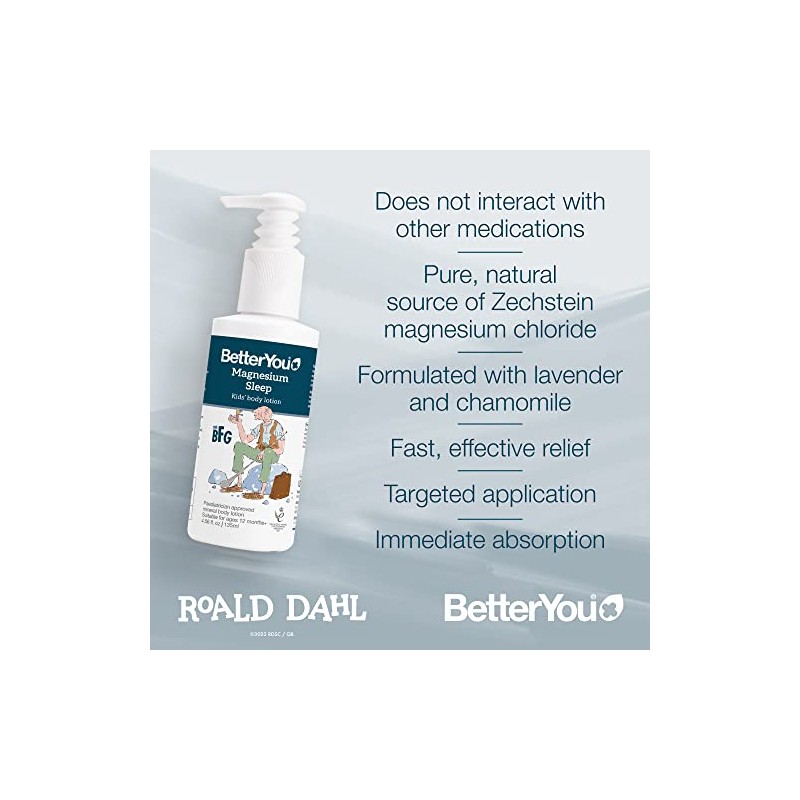 BetterYou Natural Magnesium Sleep Lotion Junior 135ml
